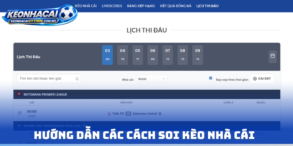 Hướng dẫn các cách soi kèo nhà cái